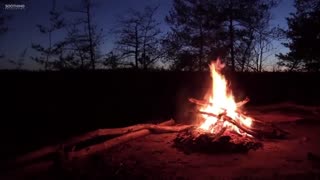 2/6 Relaxing Music, Stress Relief and Calming With Campfire