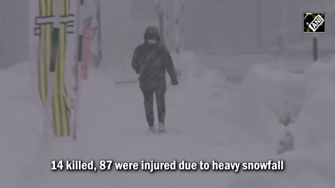 Snowstorm in Japan claimed the lives of 14 people and injured many others, upsetting daily life.