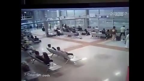 WATCH: Severe storm in Yemen destroyed airport facade, wounded six passenger