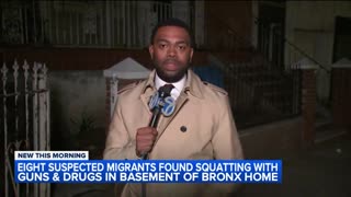 8 illegals armed with guns caught squatting in a house across from a Bronx school.
