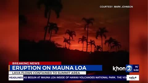Mauna Loa erupts; ash fall advisory in effect