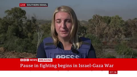 Israel and Hamas begin four-day pause in fighting | BBC News