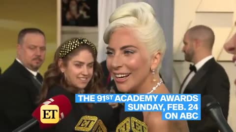 Oscars 2019 Lady Gaga Says Bradley Cooper Is 'Chillin' Ahead of Shallow Performance (Exclusive)