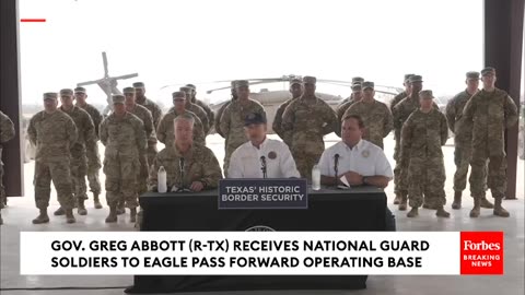 BREAKING NEWS- Texas Gov. Greg Abbott Unveils New Base Camp For Troops Deployed On The Border