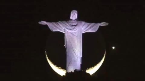 LUA 🌙 E O CRISTO REDENTOR