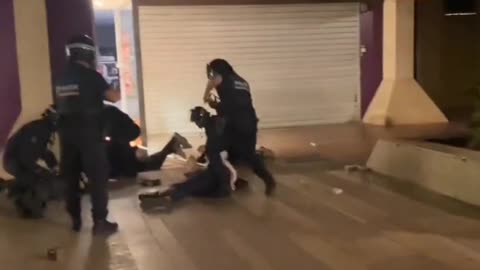 French Riots: Police finally step up to the violent terrorists.