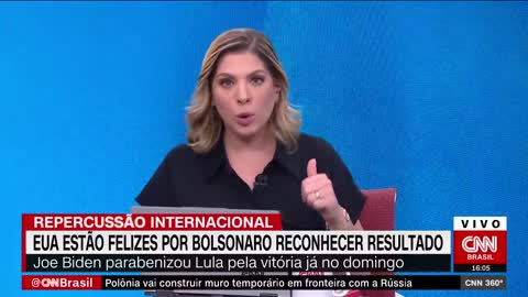 Estados Unidos estão felizes por Bolsonaro reconhecer resultado | CNN 360°