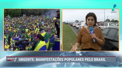 Milhares de pessoas vão às ruas de Brasília para realizar manifestação contra resultado de Eleição