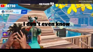 IShowSpeed loses it after placing 2nd in Fortnite