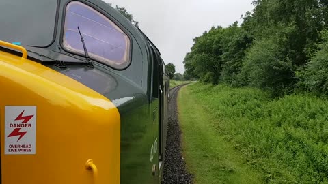 Class 40 on East Lancashire Railway