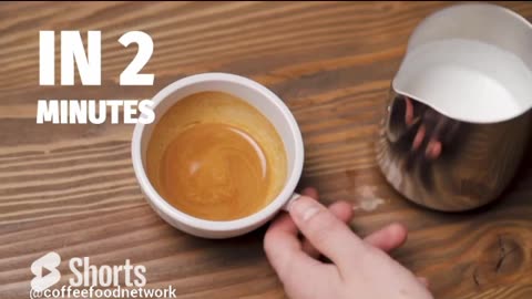 latte art in simple way #shortsvideo #viralvideo @coffeefoodnetwork