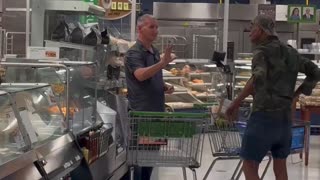 Angry Man Rages Inside Of Grocery Store