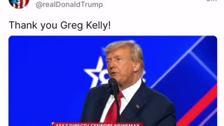 Trump: Thank you Greg Kelly!