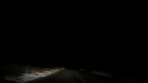 Nightv driving. Snowy landscape. Dartmoor. 14th Dec 2022