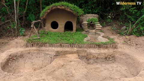 Rescue Abandoned Puppies Building Mud House Dog And Fish Pond For Red Fish