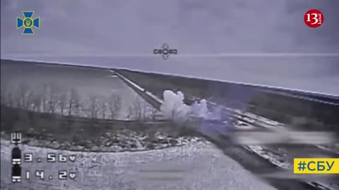 Kamikaze drone struck “Solntsepyok" heavy flamethrower system that fired at Ukrainian troops