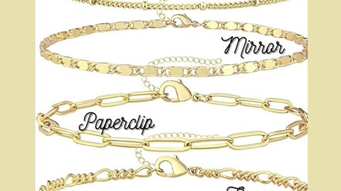 Gold Bracelet |Chain Bracelet |14k Gold Plated Bracelet for Women |Premium Essentials | Amazon Finds| Best seller |Sale