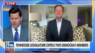 Chaos erupts as Democrats are voted out of Tennessee legislature. After Chaos erupts as Democrats are voted out of Tennessee legislature, for participating in insurrection in pro trans terrorist group organization.
