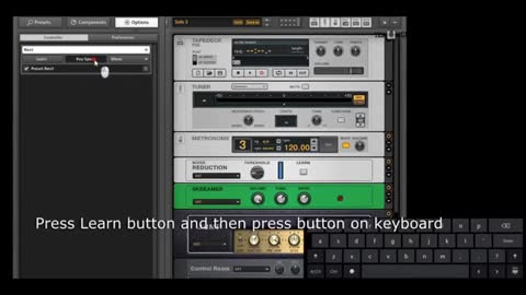 Kako menjati presete (farbe) u Guitar Rig 5 koristeći tastaturu