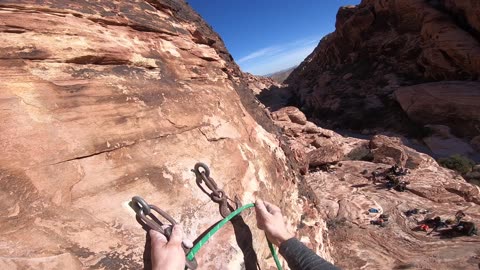 Claimjumpers Special 5.10c - Red Rock Calico Basin Rock Climbing Las Vegas Nevada