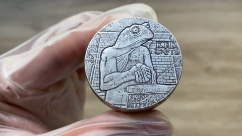 Egyptian Relic Series, 2022 KEK 5oz Antiqued Silver Coin