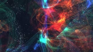 Dreamy multicolored nebula