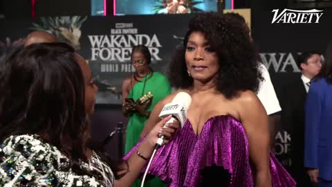 Angela Bassett can't believe it's been four years since Black Panther premiered