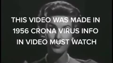 Pandemic in 2020 (1956) - Predictive programming video