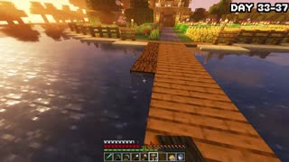 Survived 100 days on a Survival Island in Minecraft Hardcore!!