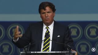 Tucker Carlson speech this weekend before being let go from Fox.