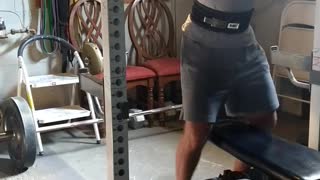 395 x 1 good bracing squat