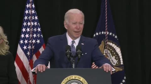 Watch: Biden Tries to Cry While Talking About Buffalo Shooting Victims