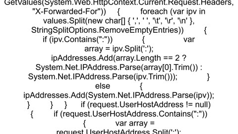 How to get client ip address in MVC