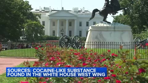 Suspected cocaine found inside white house