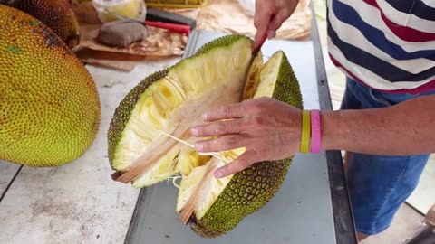 Fresh and Giant Jackfruit Cutting Skills _ 波羅蜜切割 - Taiwanese Food
