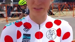 Biological Man, Austin Killips, wins Women’s Cycling Race and Top Prize of $35,000.