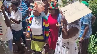 Ladysmith community protest outside town hall_27022023