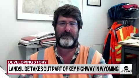 Catastrophic landslide takes out highway in Wyoming severing vital commuter link ABC News