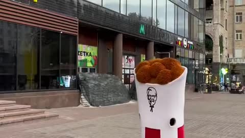 KFC Colonel patrolling the streets of Ukraine
