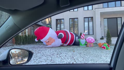 Santa is down and he can’t get up ☹️