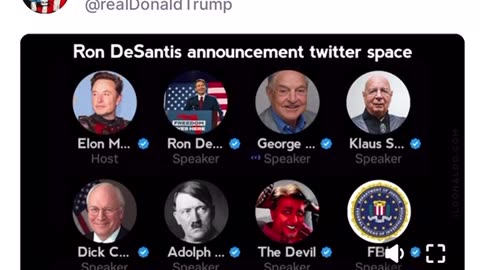 Trump Posts a AI Video Featuring DeSantis Talking With Soros, Schwab, and the Devil