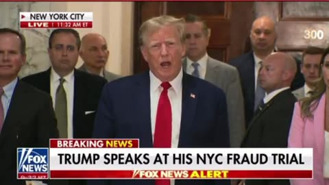 Trump speaks at his NYC Fraud Trial