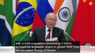 Putin Addresses the BRICS Summit 2023 - English Subtitles