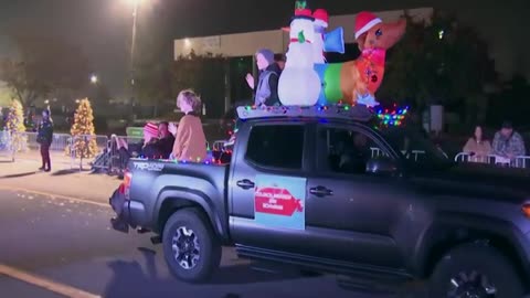 City of Temecula - Zacky Schwanky's Christmas Pride Inflatable - Uncut