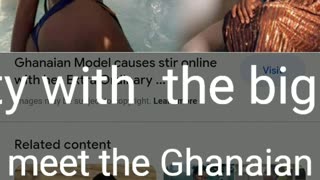 The Ghanaian celebrity with the biggest breast