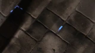 Strange Burning Between Bricks