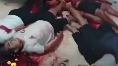 Islamic militants massacring women and children,