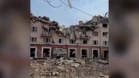 ️Chernihiv, hotel Ukraine, from which they made the headquarters of the "foreign legion"