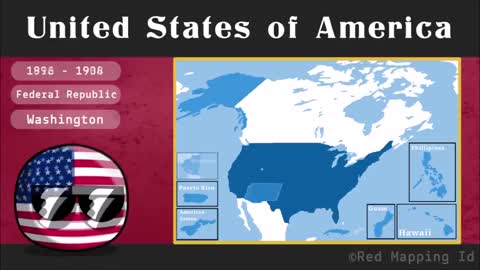 Evolution of United States (1585 - 2022)