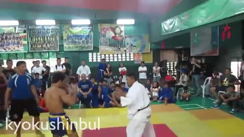 Kyokushin Karate vs Muay Thai Best Fight